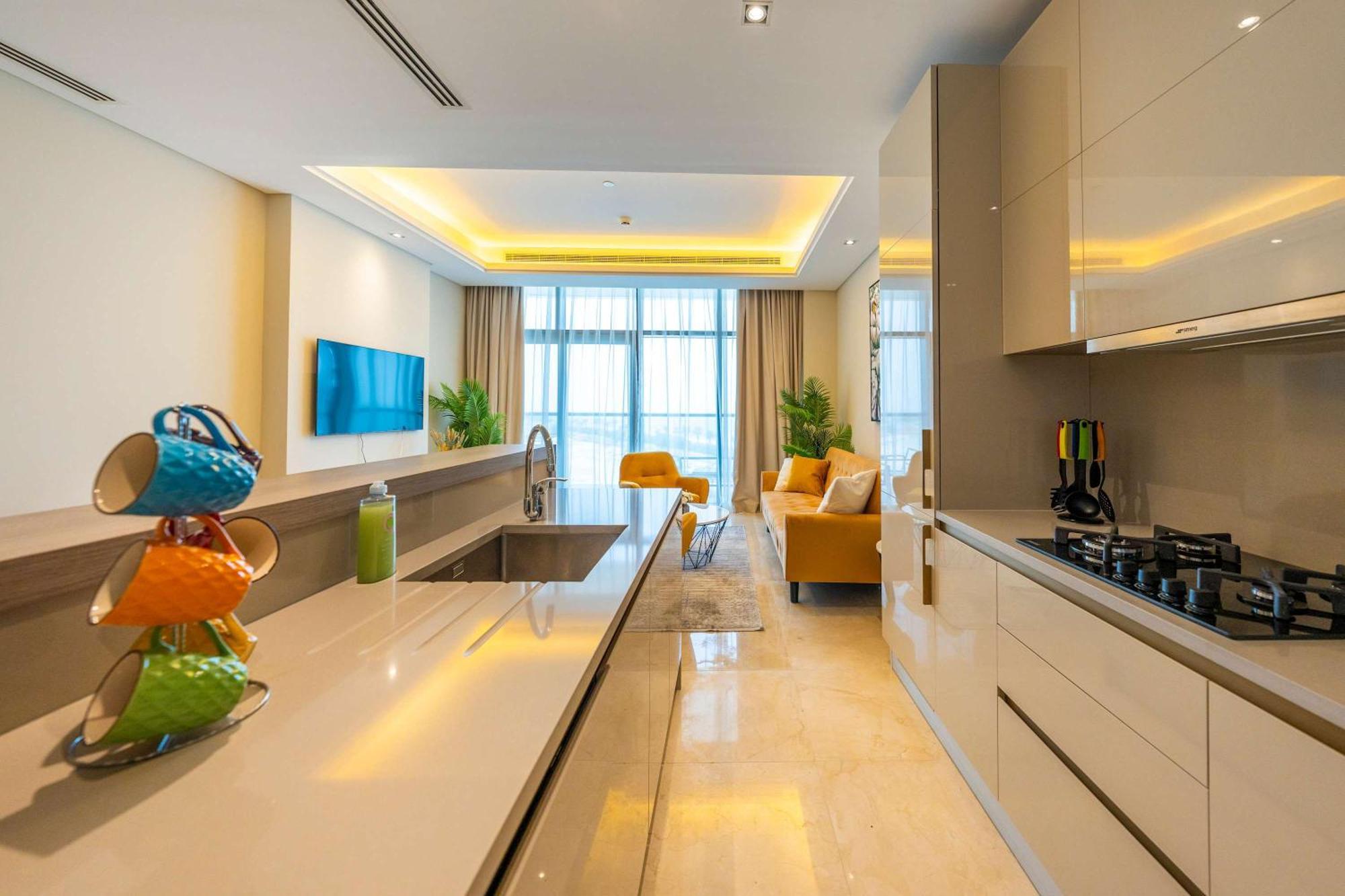 Spacious Beachfront 2 Bedroom Apartment - The 8 Dubai Exterior foto